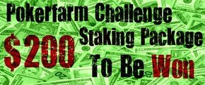 Pokerfarm $200 Staking Challenge